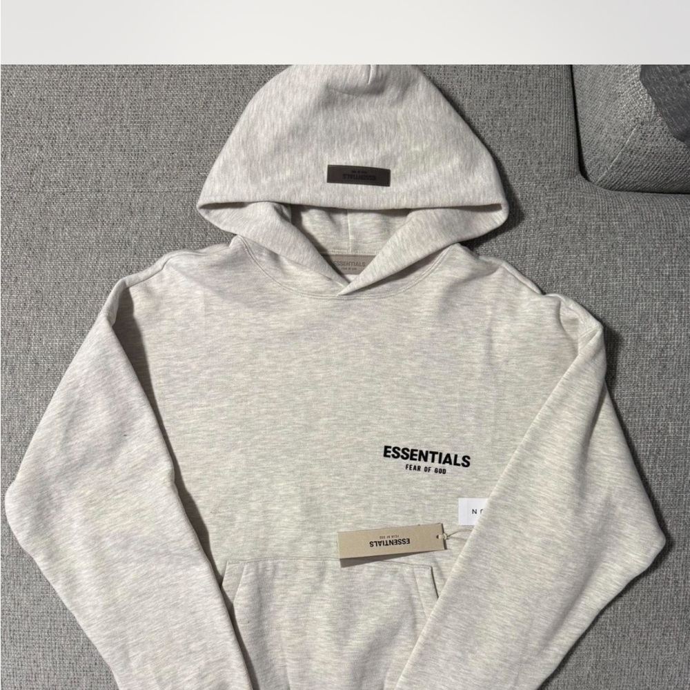 Essentials Men's Light Gray Hoodie and Sweatpants Set - Picture 6 of 8